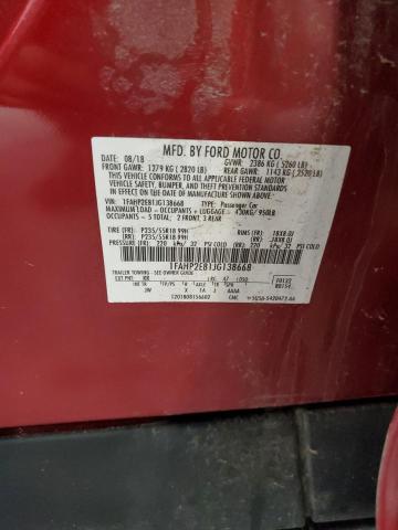 2018 FORD TAURUS SEL 1FAHP2E81JG138668