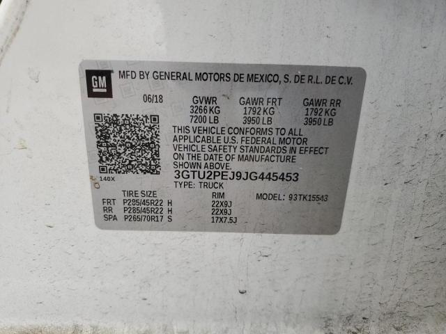 2018 GMC SIERRA K15 - 3GTU2PEJ9JG445453