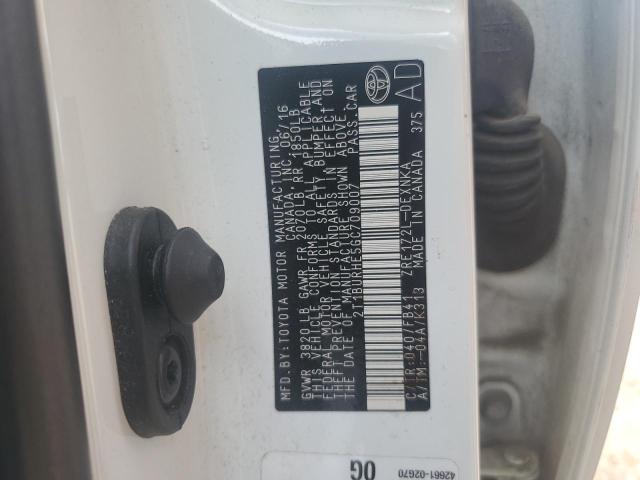 2016 TOYOTA COROLLA L - 2T1BURHE5GC709007