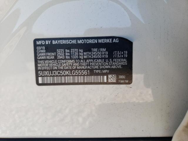 2019 BMW X4 XDRIVE3 - 5UXUJ3C50KLG55561