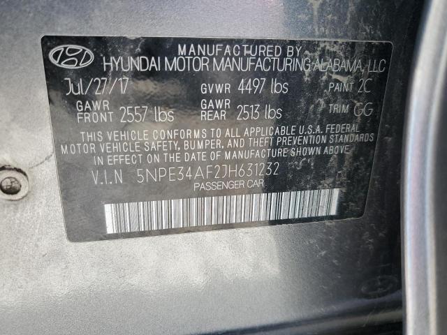 2018 HYUNDAI SONATA SPO - 5NPE34AF2JH631232