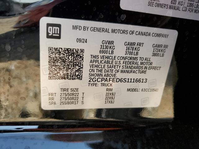 2025 CHEVROLET SILVERADO - 2GCPAFED6S1116613