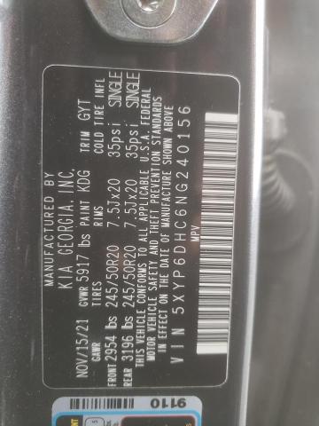 2022 KIA TELLURIDE - 5XYP6DHC6NG240156