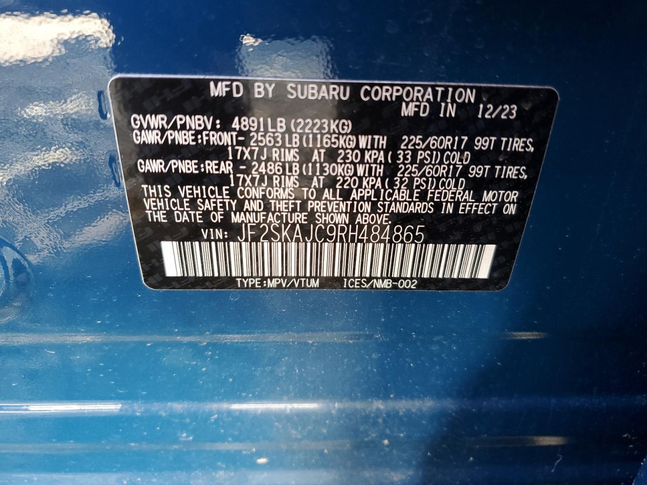 SUBARU FORESTER WILDERNESS