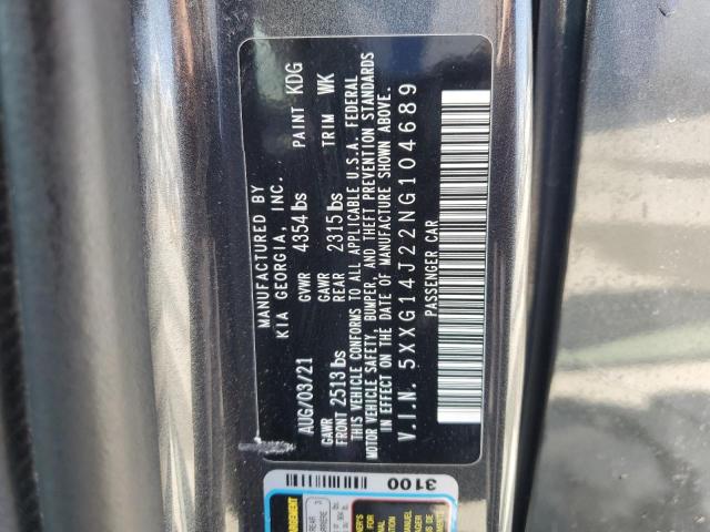 2022 KIA K5 LXS - 5XXG14J22NG104689
