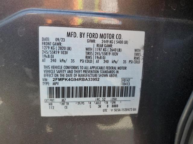 2024 FORD EDGE SE - 2FMPK4G94RBA33952