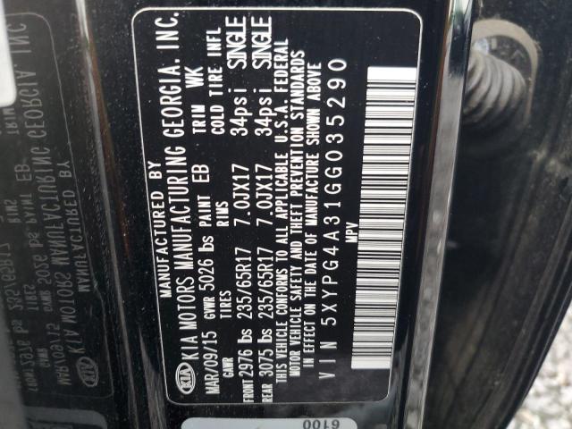 2016 KIA SORENTO LX - 5XYPG4A31GG035290