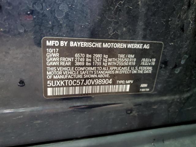 2018 BMW X5 XDR40E - 5UXKT0C57J0V98904