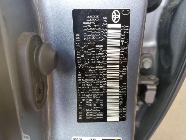 2024 TOYOTA 02-2FDC25 5YFB4MDE6RP187502