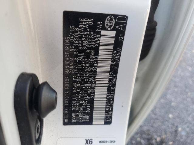 2015 TOYOTA COROLLA L - 2T1BURHE5FC399813