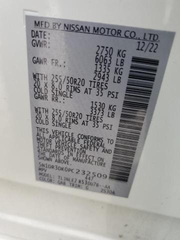 2023 NISSAN PATHFINDER - 5N1DR3DK0PC232509
