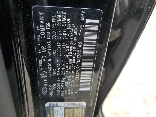 2021 HYUNDAI TUCSON SE KM8J2CA47MU388548