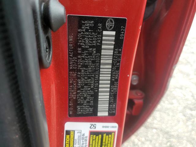 2020 TOYOTA CAMRY SE - 4T1G11AK0LU363070