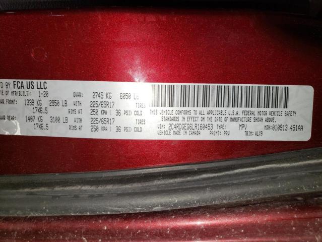 2020 DODGE GRAND CARA - 2C4RDGEG6LR160453