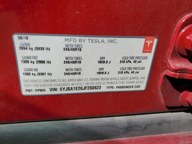 2018 TESLA MODEL S - 5YJSA1E26JF260623
