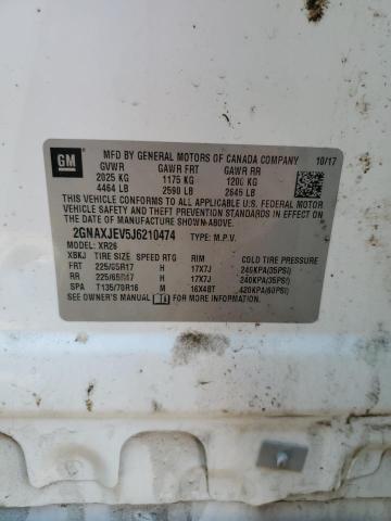 2018 CHEVROLET EQUINOX LT - 2GNAXJEV5J6210474