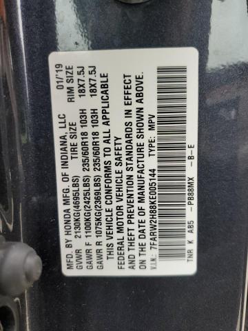 2019 HONDA CR-V EXL - 7FARW2H88KE005144