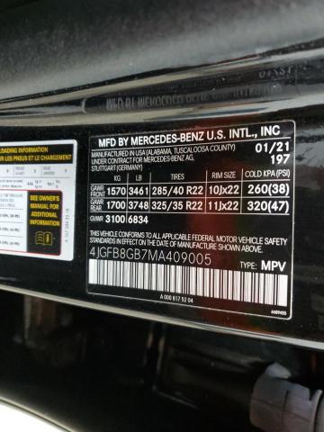 2021 MERCEDES-BENZ GLE 580 4M - 4JGFB8GB7MA409005