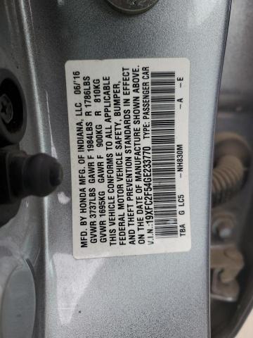 2016 HONDA CIVIC LX - 19XFC2F54GE233770