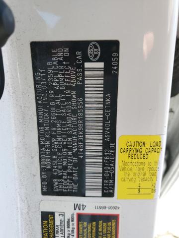 2011 TOYOTA CAMRY BASE - 4T4BF3EK9BR185956