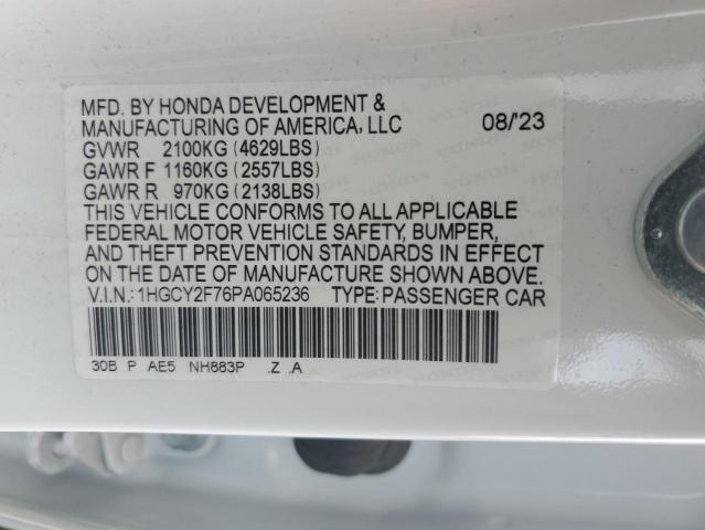 2023 HONDA ACCORD HYB - 1HGCY2F76PA065236