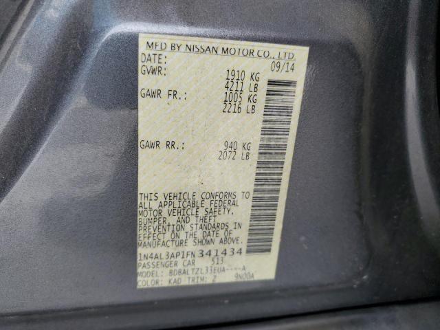 2015 NISSAN ALTIMA 2.5 - 1N4AL3AP1FN341434