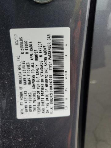 2017 HONDA ACCORD EXL - 1HGCR2F81HA192015