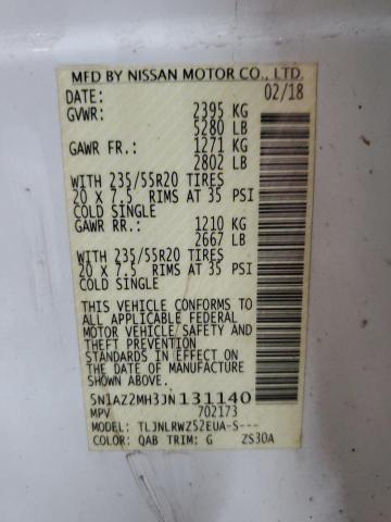 2018 NISSAN MURANO S - 5N1AZ2MH3JN131140