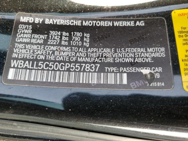 2016 BMW Z4 SDRIVE2 WBALL5C50GP557837