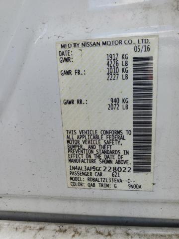 2016 NISSAN ALTIMA 2.5 - 1N4AL3AP9GC228022
