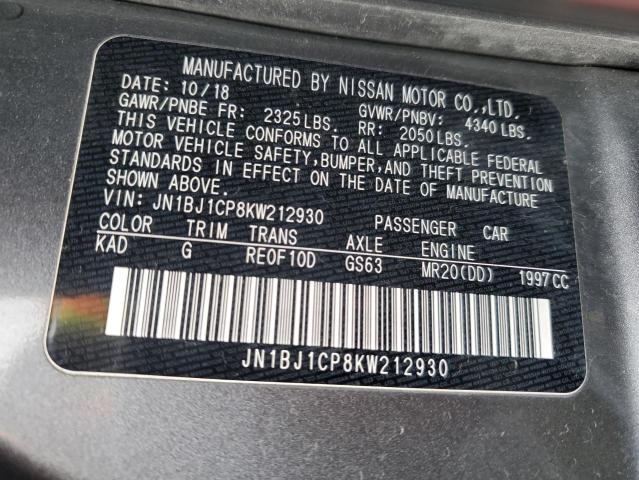 2019 NISSAN ROGUE SPOR - JN1BJ1CP8KW212930
