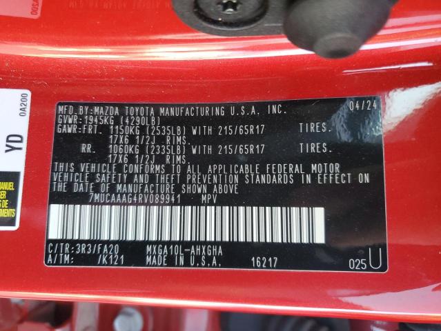 2024 TOYOTA COROLLA CR - 7MUCAAAG4RV089941
