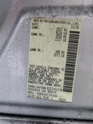 2017 NISSAN ALTIMA 2.5 - 1N4AL3AP3HN322029