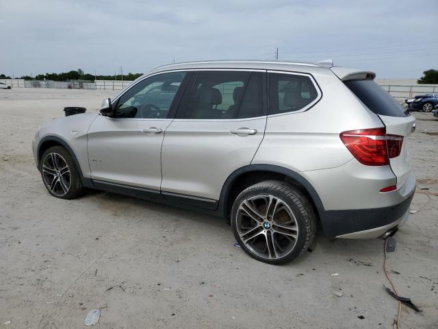 BMW X3 XDRIVE2 2013 silver 4dr spor gas 5UXWX9C57D0D01583 photo #3