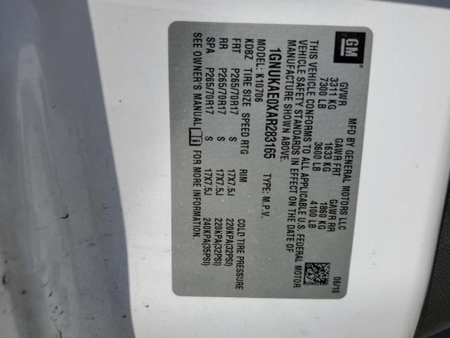 2010 CHEVROLET TAHOE K150 - 1GNUKAE0XAR283165