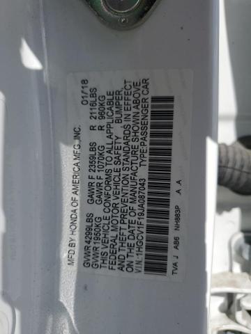 2018 HONDA ACCORD LX - 1HGCV1F19JA087043