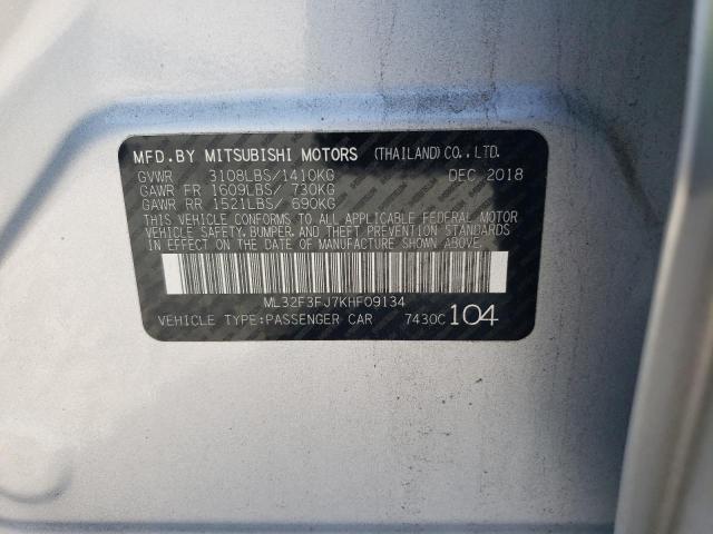 2019 MITSUBISHI MIRAGE G4 - ML32F3FJ7KHF09134