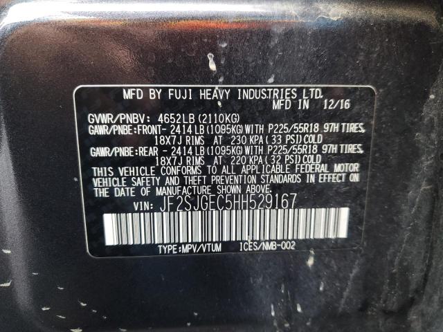 2017 SUBARU FORESTER 2 - JF2SJGEC5HH529167