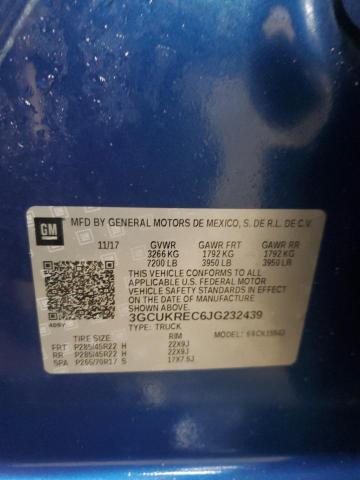 2018 CHEVROLET SILVERADO - 3GCUKREC6JG232439