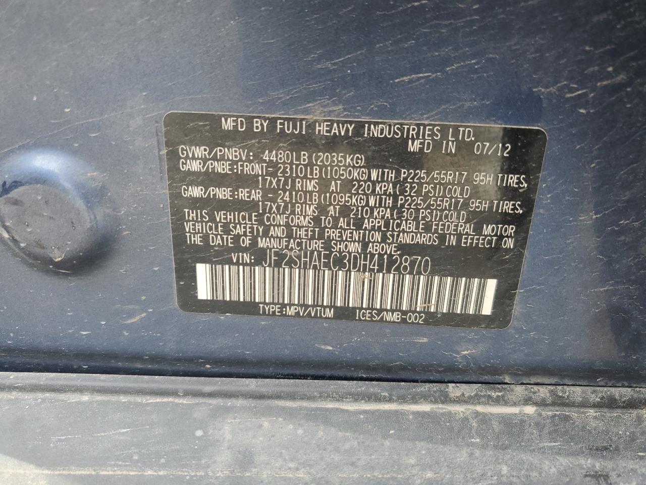 SUBARU FORESTER LIMITED