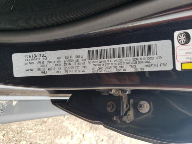 2019 RAM 1500 BIG H 1C6RRFFG1KN811243