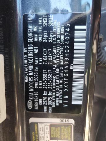 2017 KIA SORENTO LX - 5XYPG4A39HG240745