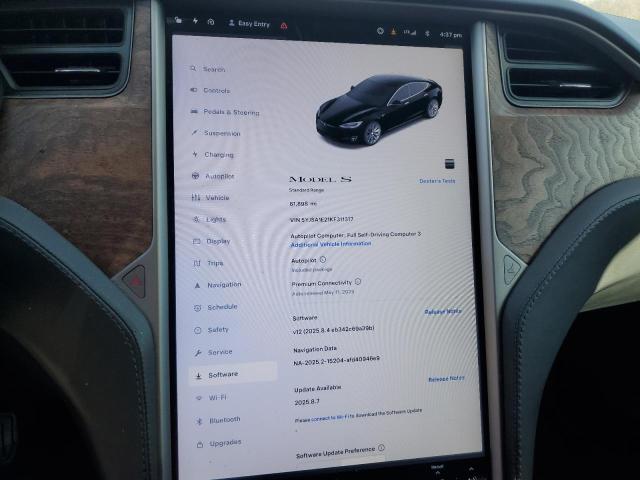 2019 TESLA MODEL S 5YJSA1E21KF311317