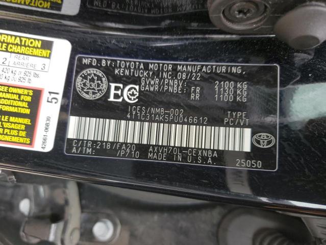 2023 TOYOTA CAMRY LE - 4T1C31AK5PU046612