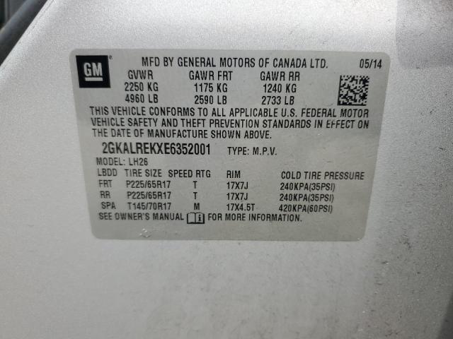 2014 GMC TERRAIN SL - 2GKALREKXE6352001