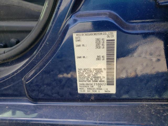 2019 NISSAN ALTIMA S - 1N4BL4BV2KC259922