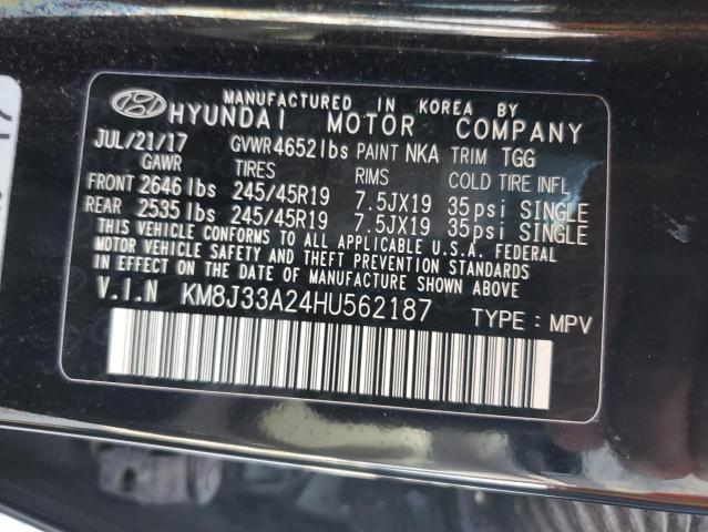 2017 HYUNDAI TUCSON LIM - KM8J33A24HU562187