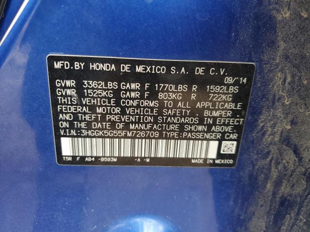 2015 HONDA FIT LX - 3HGGK5G55FM726709