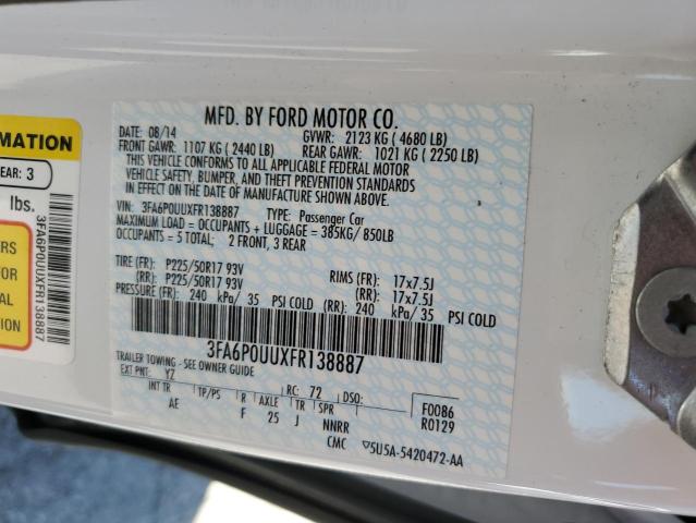 2015 FORD FUSION S H - 3FA6P0UUXFR138887
