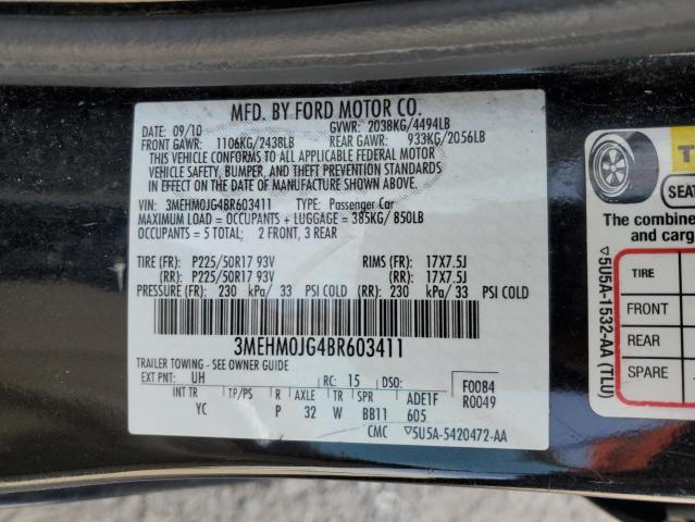 2011 MERCURY MILAN PREM - 3MEHM0JG4BR603411